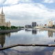Вид Трех гор с левого берега Москвы-реки выше Бородинского моста